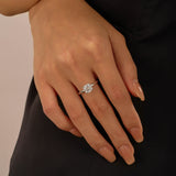 2 Carat Cushion-Cut Moissanite Solitaire Engagement Ring