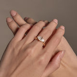 3 Carat Marquise Moissanite East West Solitaire Ring