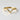 Diamond 18K Gold Vermeil Minimalist Style V-Shaped Band