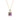 Classic Radiant Cut With Halo Style Amethyst Pendant Necklace