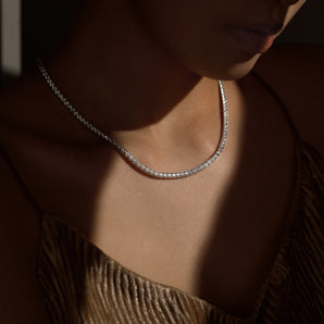 Luxe Moissanite Tennis Necklace