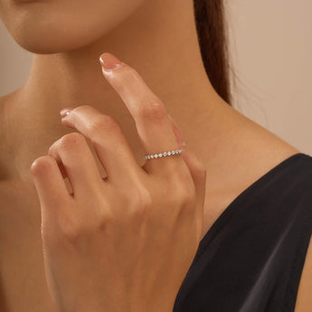 Elegant Half Eternity Wedding Ring