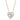 EPI Jewelry Heart Halo Moissanite Pendant Necklace