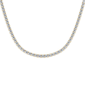 Luxe Moissanite Tennis Necklace in 14K Gold