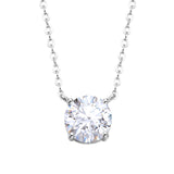 EPI Jewelry Round Cut Moissanite Solitaire Pendant Necklace