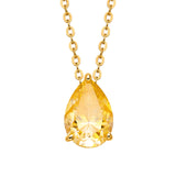EPI Jewelry Teardrop Pear Moissanite Solitaire Pendant Necklace