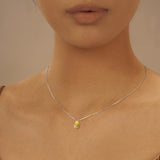 EPI Jewelry Teardrop Pear Moissanite Solitaire Pendant Necklace